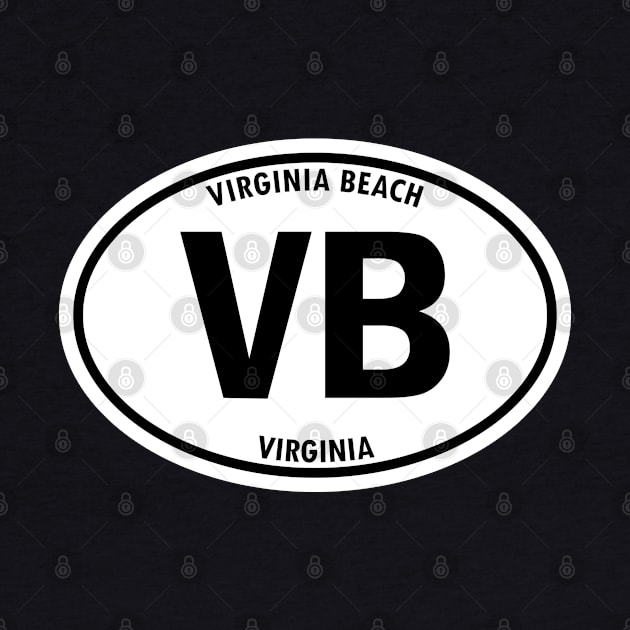 Virginia Beach, Virginia VB Oval Travel Sticker - Remember that road trip! by SeaStories